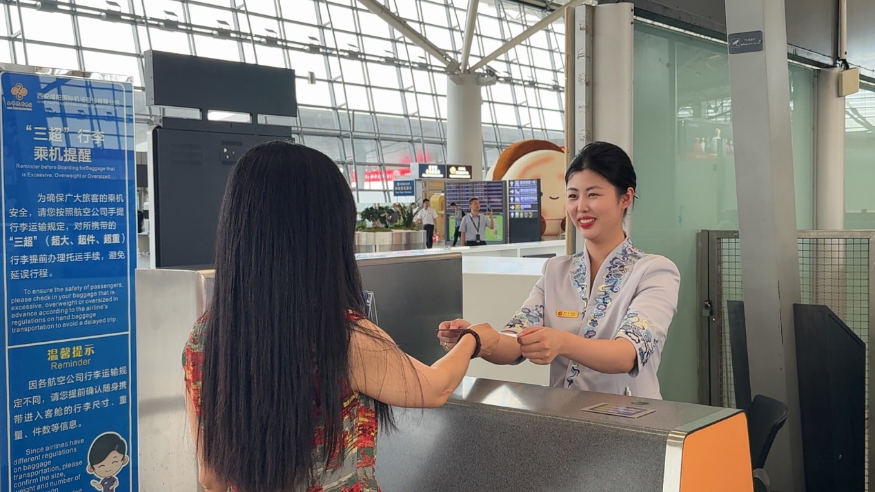 长安航空T3航站楼值机柜台