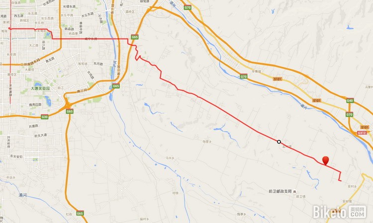 古城西安周边骑行路线：白鹿原路线