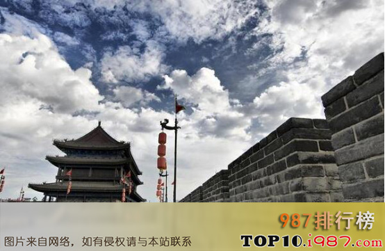 十大陕西旅游景点之西安城墙