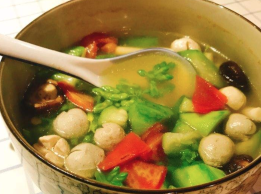 刘子模三鲜丸子汤