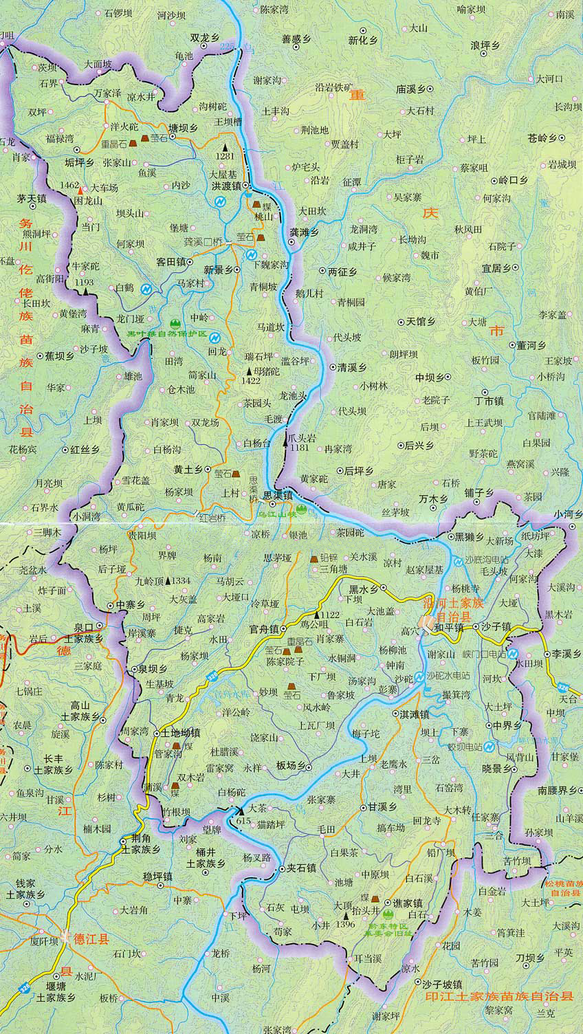 沿河地图全图高清版