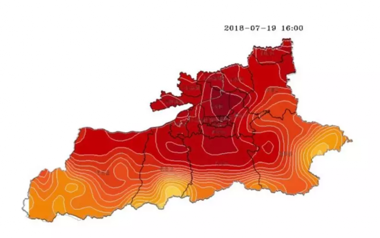 西安大部已超40度! 记者实测:钟楼地表温度破60度