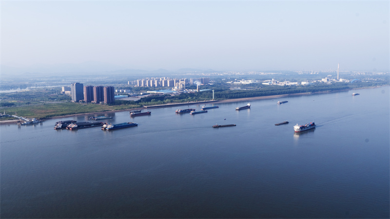 池州皖江江南新兴产业集中区毗邻长江扬帆出海。赵艾凌供图