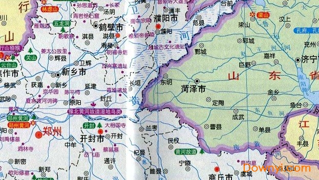 河南省旅游地图高清版大图下载