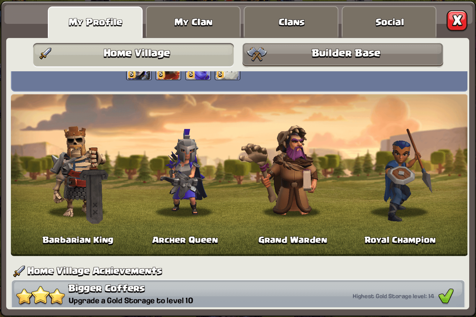 个人信息页面预览英雄皮肤