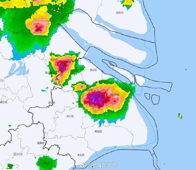 上海下冰雹了，这么大！“四预警”齐发，狂风暴雨浇灭高温！新台风生成，直奔→