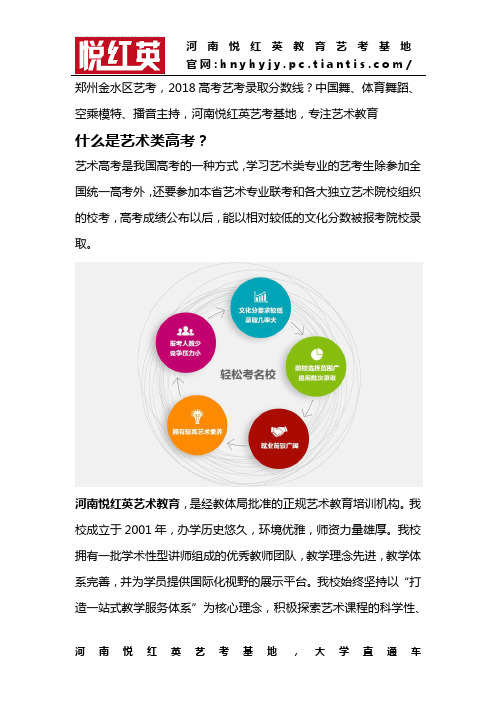郑州金水区艺考,2018高考艺考录取分数线?中国舞、体育舞蹈、空乘模特,河南悦红英艺考基地,专注艺术教育