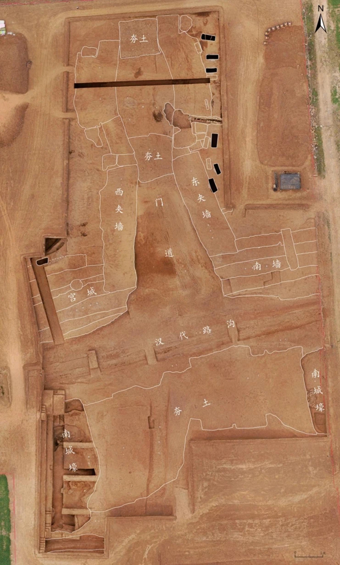 宫城南门。陕西省考古研究院供图