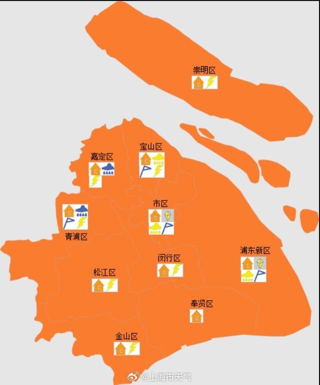 上海下冰雹了，这么大！“四预警”齐发，狂风暴雨浇灭高温！新台风生成，直奔→