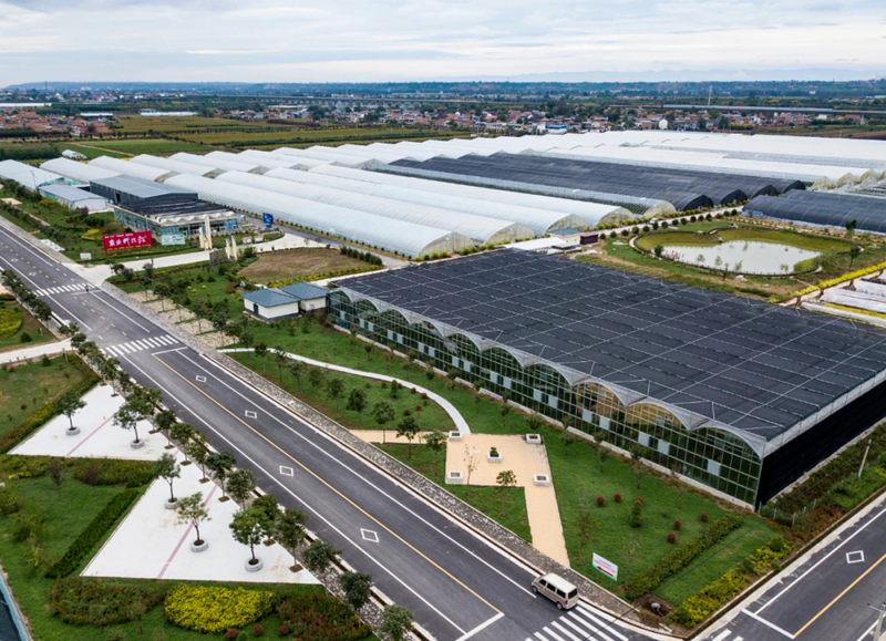 杨凌智慧农业示范园航拍。杨凌示范区管委会供图