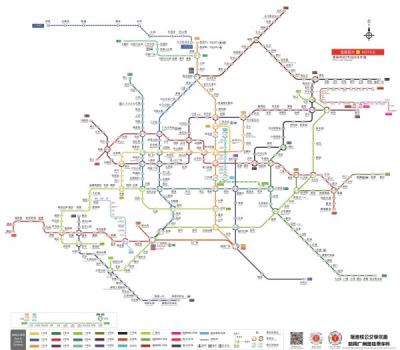 广州市地铁线路图_广州地铁运营时间(4K高清版大图,每年更新!)