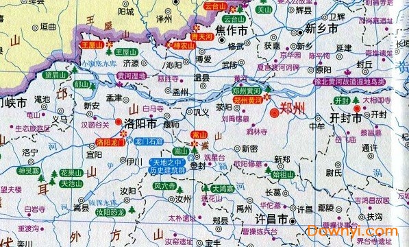 河南省旅游地图高清全图 免费版 0