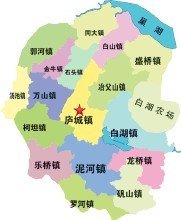 庐江县行政区划图