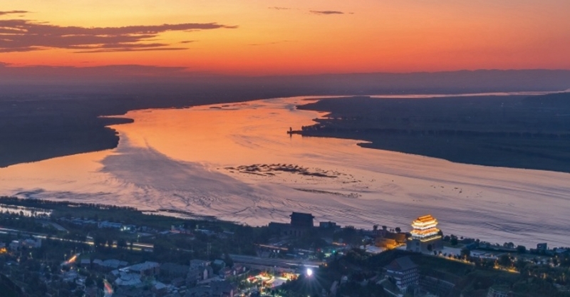 游在潼关,仿佛走在画中,落日美景,让人无限向往。