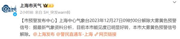 上海最新预报:30日前多雾或霾!今天迎入冬以来最暖一天,跨年又有冷空气