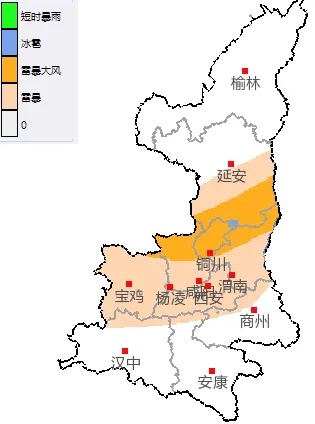 强对流蓝色预警！陕西多地将出现雷暴大风、冰雹天气 部分地区阵风可达10级以上