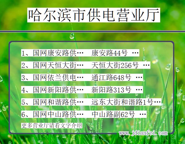 黑龙江省哈尔滨市供电营业厅